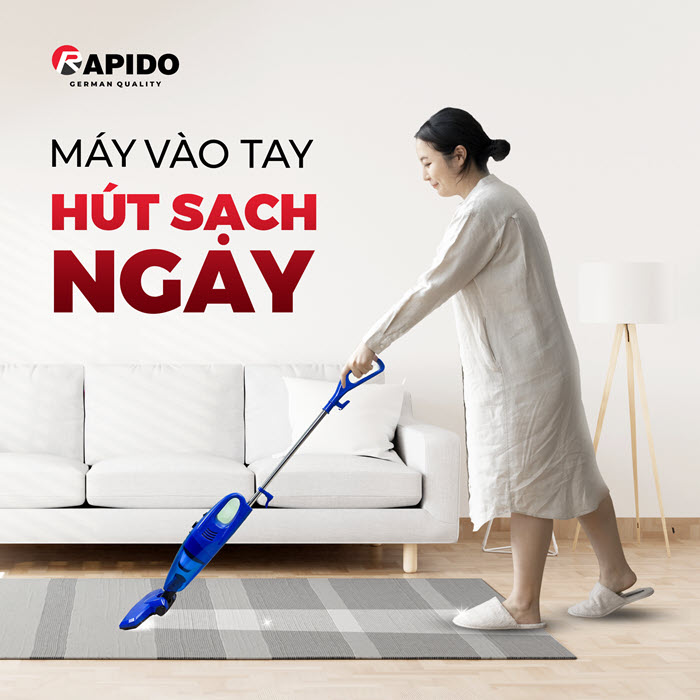 hút bụi cầm tay rapido