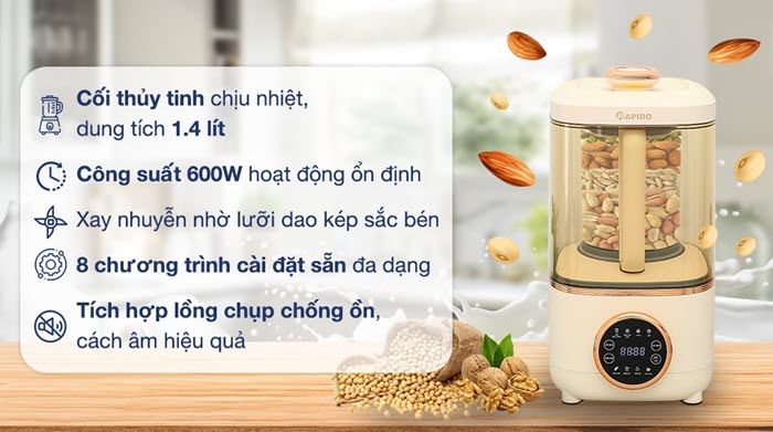 máy làm sữa hạt Rapido