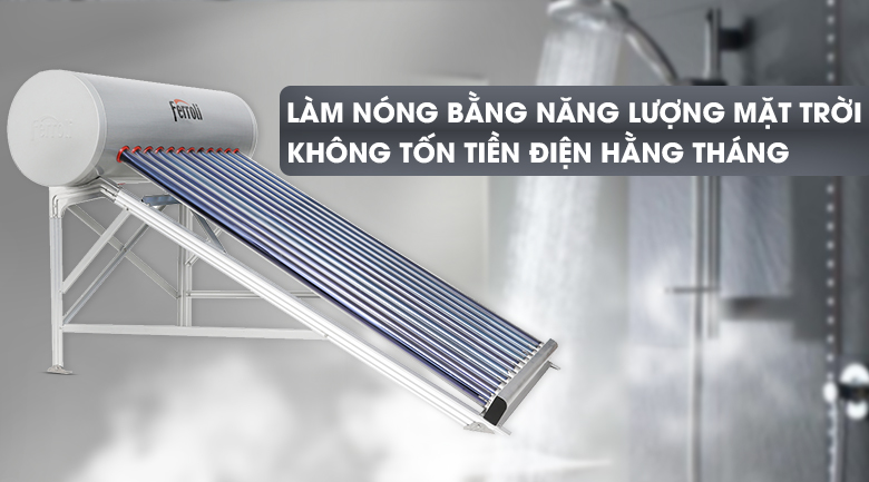 máy nước nóng năng lượng mặt trời 180l