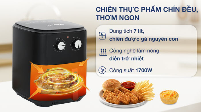 nồi chiên không dầu rapido