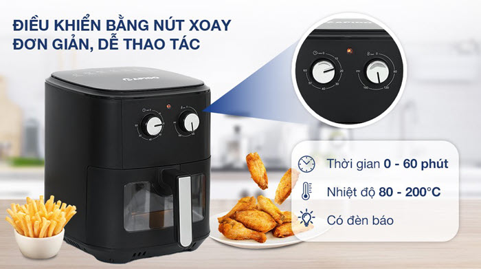 nồi chiên không dầu rapido