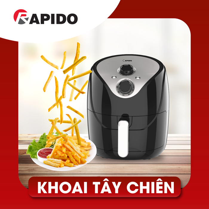 nồi chiên không dầu rapido