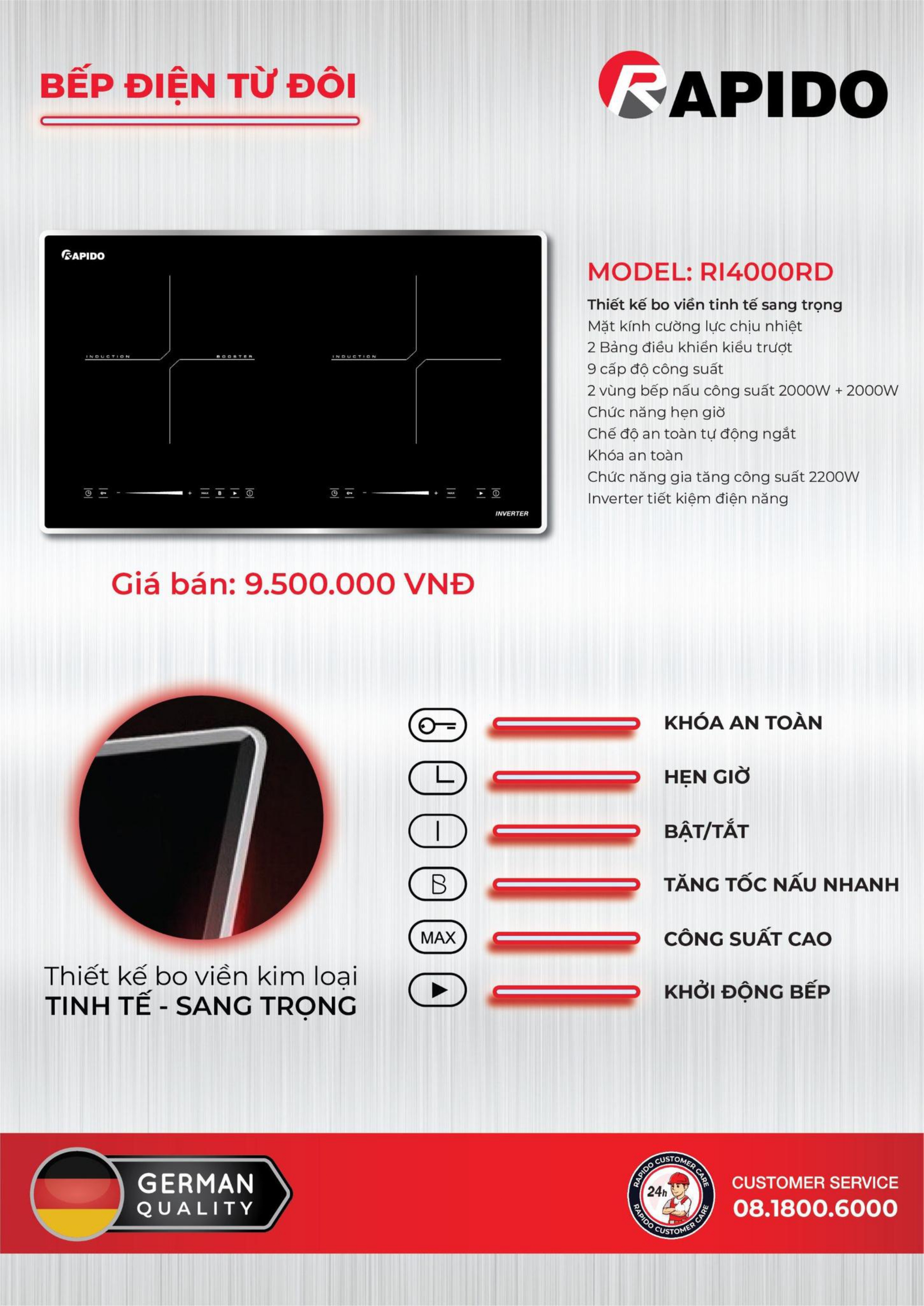 Bếp từ đôi RI4000RD