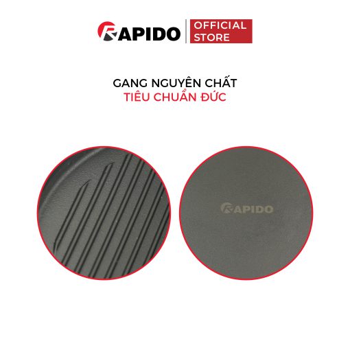 Chảo gang nướng Rapido RG24-RF tròn