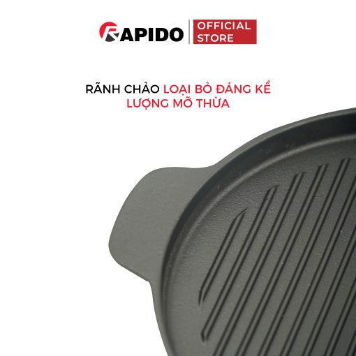 Chảo gang nướng Rapido RG24-RF tròn