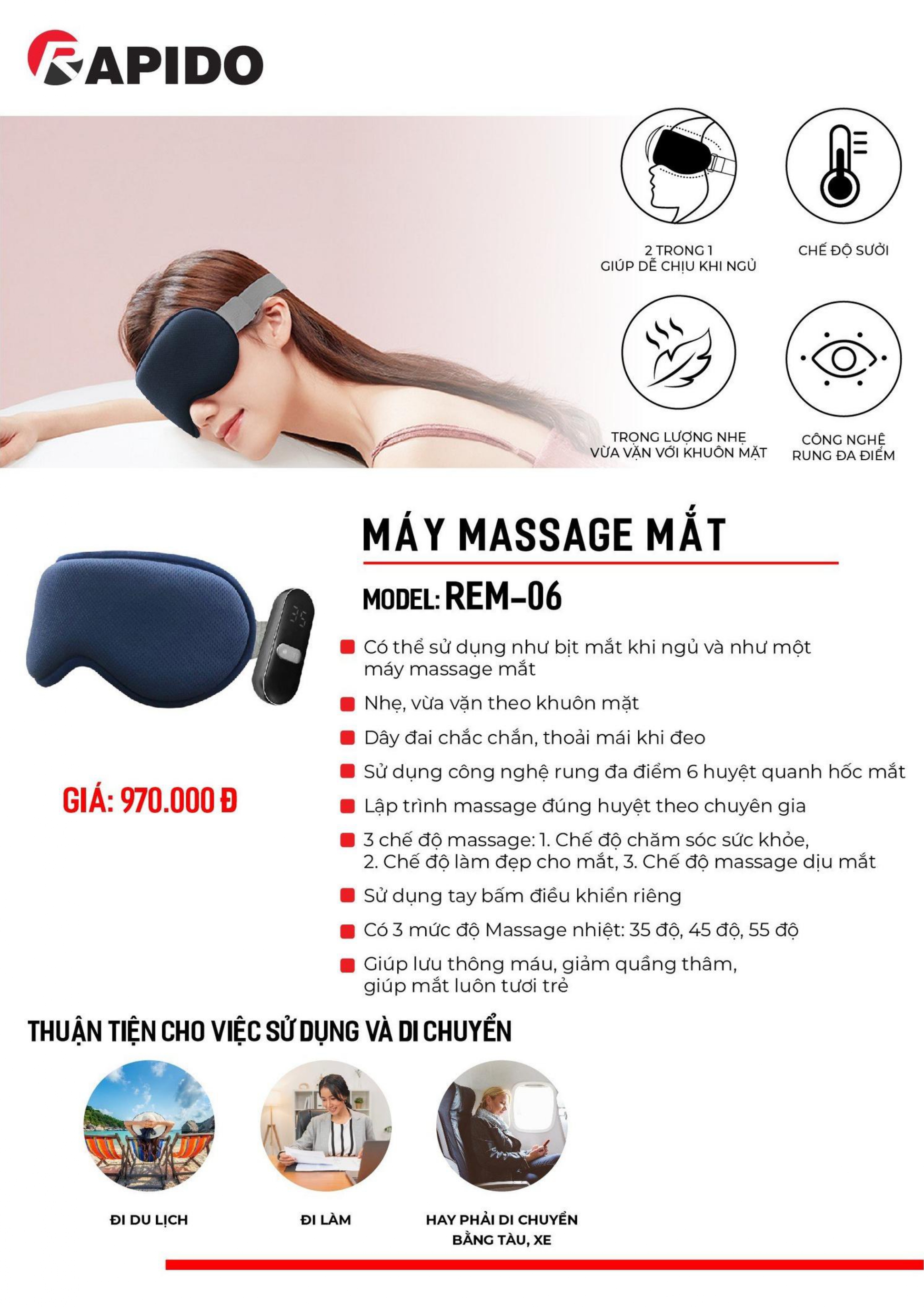 Máy massage mắt Rapido REM 06