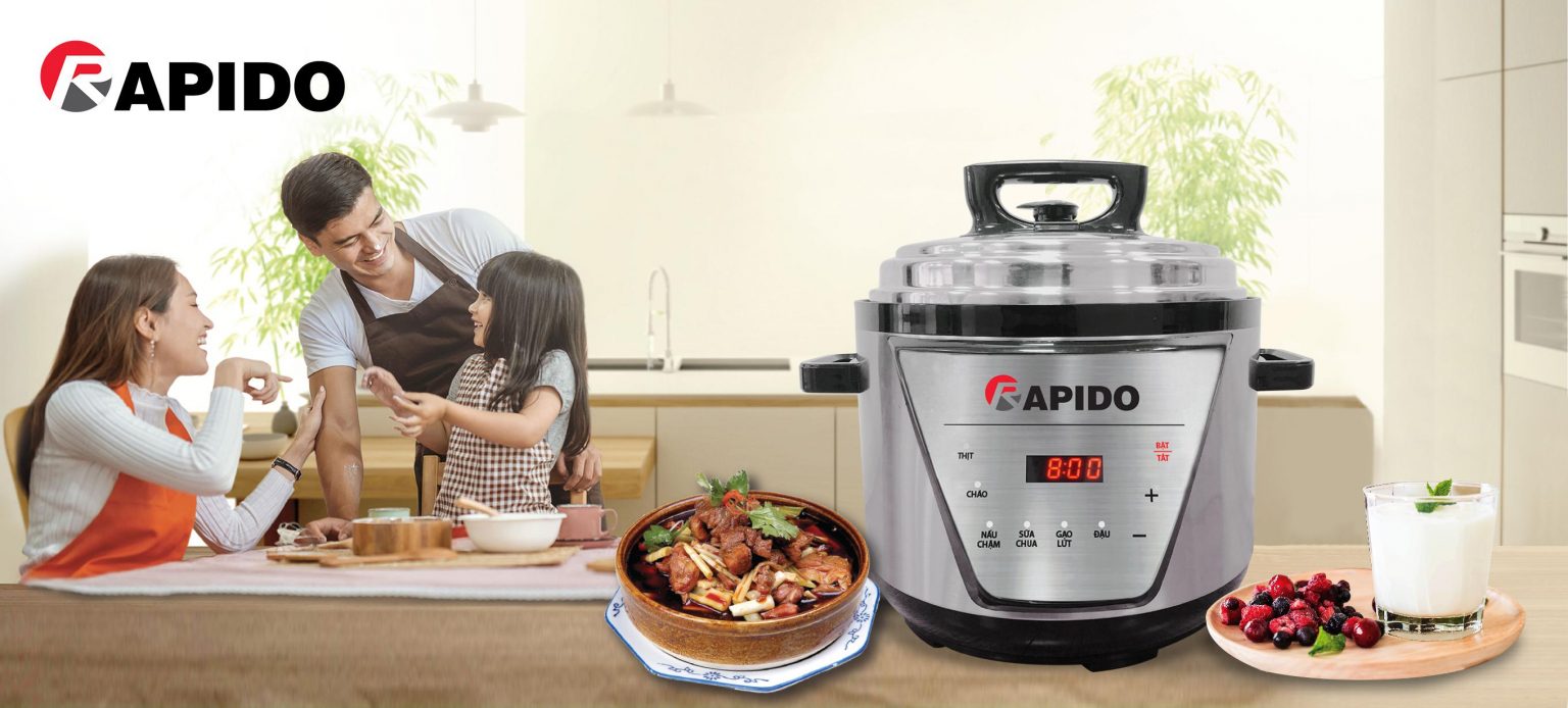 Nồi áp suất điện đa năng Rapido RPC900-D