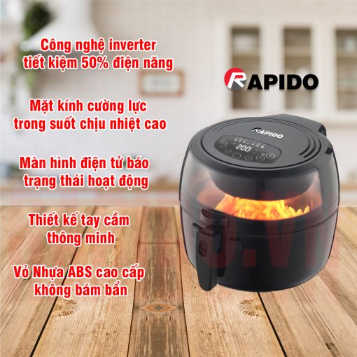 Nồi chiên không dầu Rapido RAF-6.5D