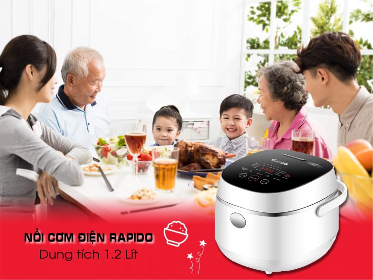 Nồi cơm điện tử Rapido RC-1.2D