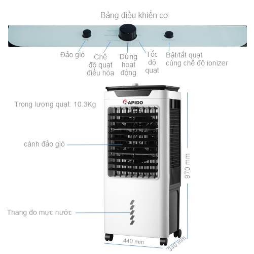 Quạt điều hòa Turbo 6000M